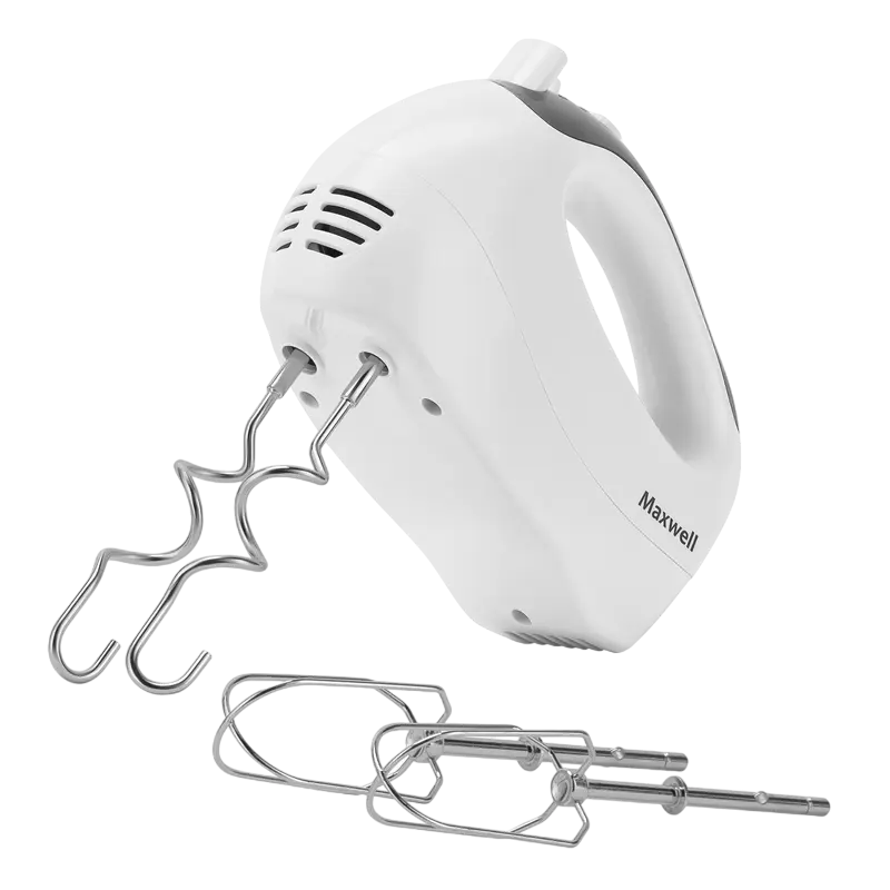 Mixere - Mixer Maxwell MW-1356
Putere:  300 W
Materialul carcasei:  Plastic 
Trepte de viteze:  5 
Numărul duze incluse:  2 
Mod turbo
Buton pentru decuplare accesorii