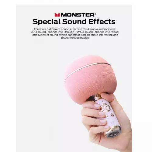 Monster Microphone + Wireless Speaker Superstar Pink [3]