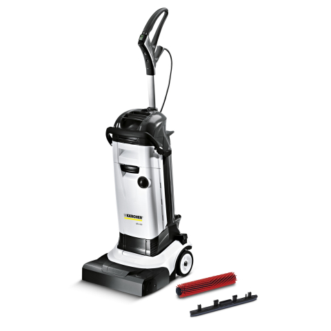 Mașini de spălat pardoseli conduse manual - Mop electric / Mașină de spălat pardoseli Kärcher BR 4.300 (820 W, 4 L, Lățime 30 cm, Până la 1450 rpm, Cablu 10 m, Antracit/Galben)