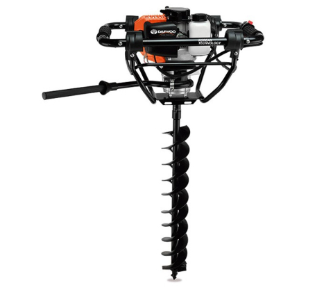 Motoburghii - Motoburghiu pe benzină DAEWOO DAEA520-B (2 timpi, 52 cm³, 3 CP, Șnec 200 mm inclus, Adâncime 80 cm)