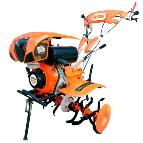 Motocultoare - Motocultor pe motorină Ruris 650KSD + Freză (6 CP, Motor General Engine, Carcasă Fontă Nodulară)