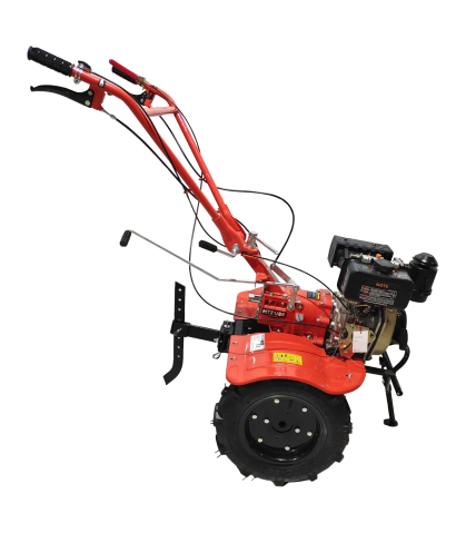 Motocultor pe motorină TECHNOWORKER 100 D + Freză (5 CP, Motor KAMA 178 FE, Transmisie din Fontă) [1]