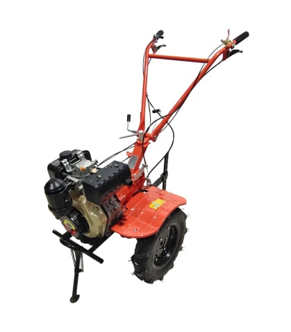 Motocultoare - Motocultor pe motorină TECHNOWORKER 100 D + Freză (5 CP, Motor KAMA 178 FE, Transmisie din Fontă)