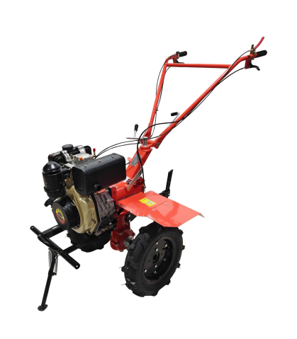 Motocultoare - Motocultor pe motorină TECHNOWORKER 105 D + Freză (7 CP, Motor KAMA 178 FE, Transmisie din Fontă)