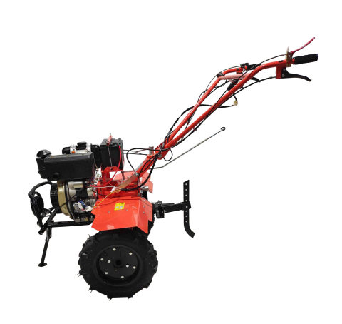 Motocultor pe motorină TECHNOWORKER 105 DE + Freză (7 CP, Starter Electric, Motor KAMA 178 FE, Transmisie din Fontă) [1]