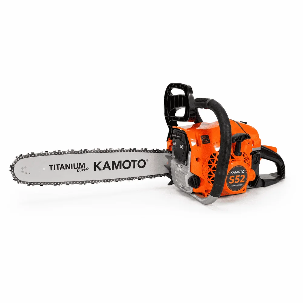Ferăstraie cu lanţ pe benzină - Motoferăstrău pe benzină (Drujbă) KAMOTO S52 (2.7 CP, Șină 45 cm) cu Easy Start și Pornire cu Înșurubată