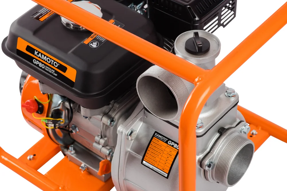 Motopompă pe benzină KAMOTO GP80 (7.0 CP, 80 mm / 3", 55 m³/h, H 30m) [3]