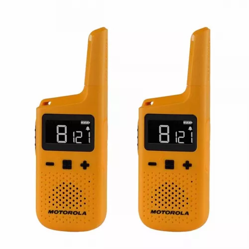Stații radio - Motorola Walkie-Talkie TalkAbout T72, Twin, IP54, 16 Channels, 8km, Yellow