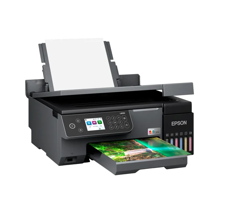 Фото-МФУ Epson EcoTank L8100 Color A4 (Печать, Копирование, Сканирование, 6 Цветов, Wi-Fi Direct, Сенсорный экран 6.1 см, Черный) [1]