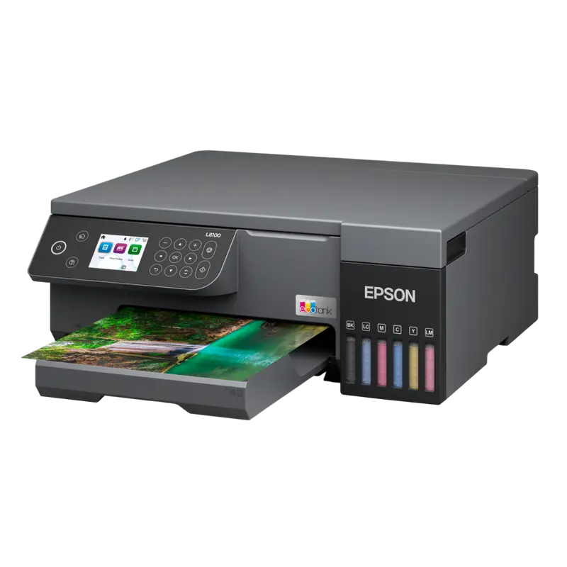 Фото-МФУ Epson EcoTank L8100 Color A4 (Печать, Копирование, Сканирование, 6 Цветов, Wi-Fi Direct, Сенсорный экран 6.1 см, Черный) [5]