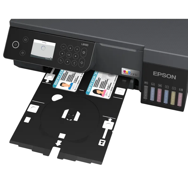 Фото-МФУ Epson EcoTank L8100 Color A4 (Печать, Копирование, Сканирование, 6 Цветов, Wi-Fi Direct, Сенсорный экран 6.1 см, Черный) [2]