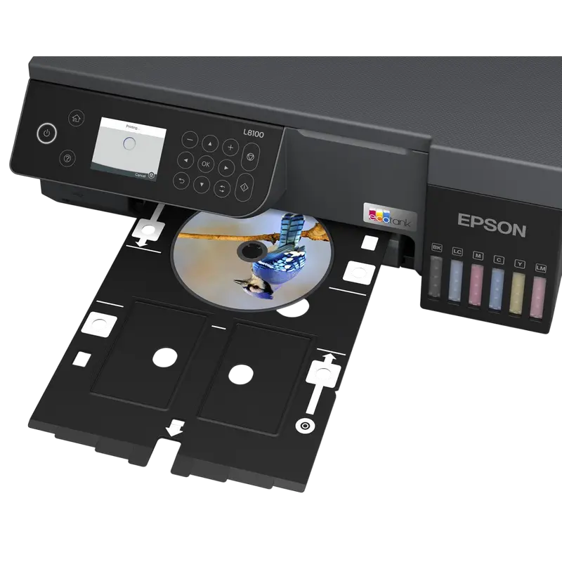 Фото-МФУ Epson EcoTank L8100 Color A4 (Печать, Копирование, Сканирование, 6 Цветов, Wi-Fi Direct, Сенсорный экран 6.1 см, Черный) [4]