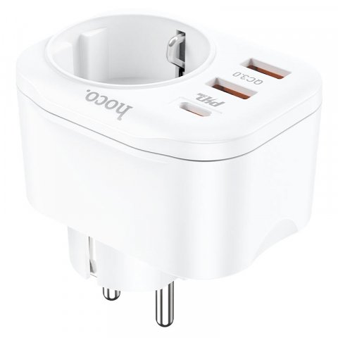 Accesorii Telefoane - NS3 Multifunctional socket(including 1C2A PD20W fast charge)(EU/GER) white