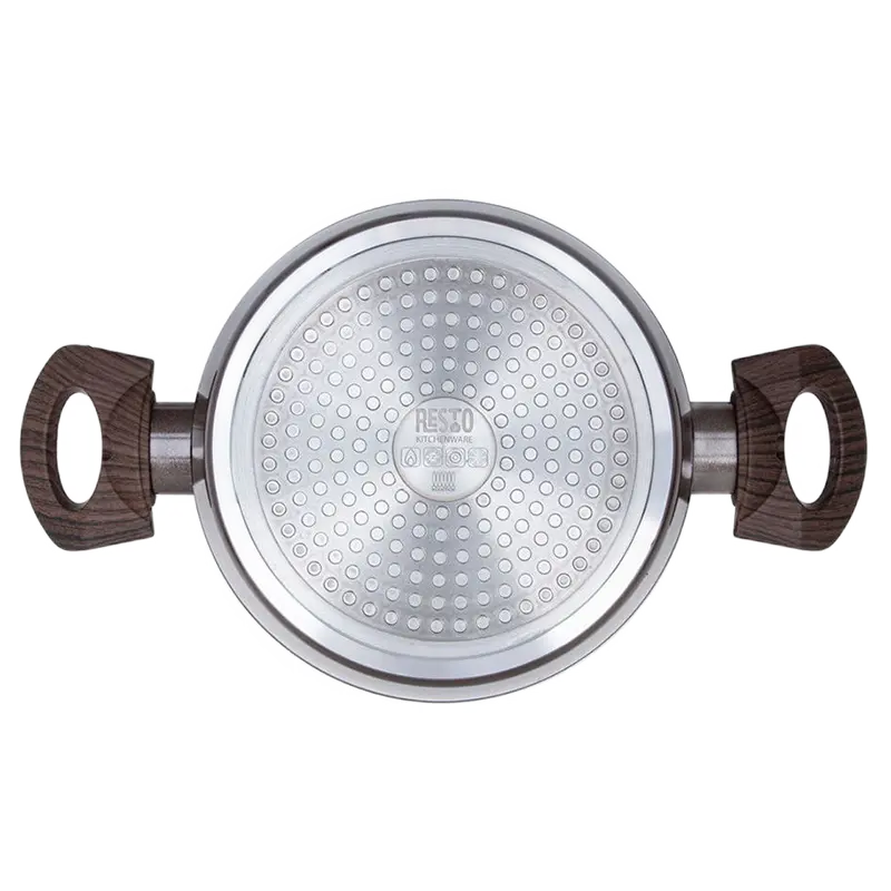 Кастрюля RESTO 93018, 2.5L, 20см, Коричневая – Элегантность и практичность на вашей кухне [5]