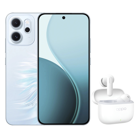 Oppo Reno 14 F - OPPO Reno 14F 5G 8/256GB Opal Blue + Oppo TWS Headphones Enco Buds 3 Pro