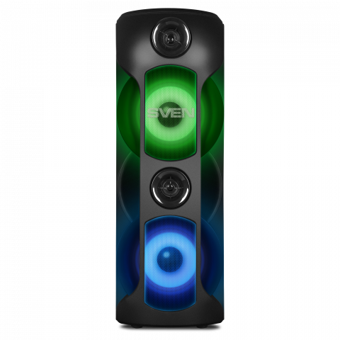 Partybox SVEN "PS-720" 80w, Black, Bluetooth, TWS, Bluetooth, FM, USB, microSD, 2x4400mA*h [1]