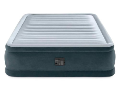 Надувная кровать "Velur Comfort-Plush" 152×203×46 см с встроенным насосом 220V – комфорт и надежность для идеального отдыха [1]