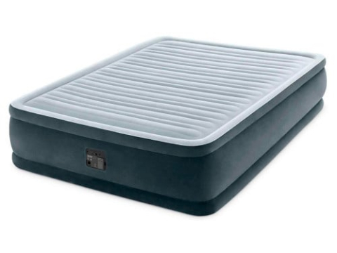 Saltele gonflabile - Надувная кровать "Velur Comfort-Plush" 152×203×46 см с встроенным насосом 220V – комфорт и надежность для идеального отдыха