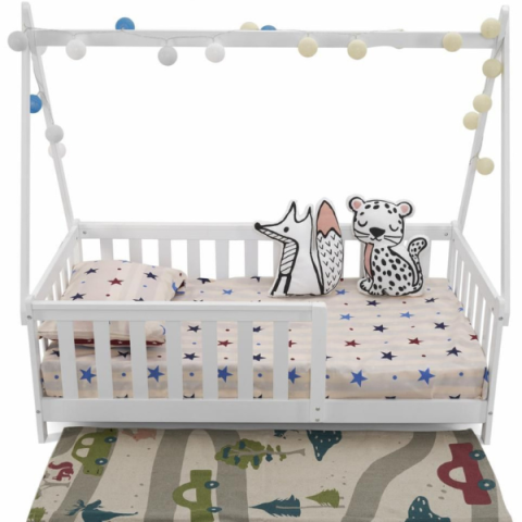 Детская кровать в форме домика 147×75×133 см – Магия и самостоятельность для сладких снов малышей! [4]