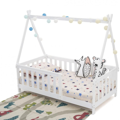 Детские кровати - Детская кровать в форме домика 147×75×133 см – Магия и самостоятельность для сладких снов малышей!