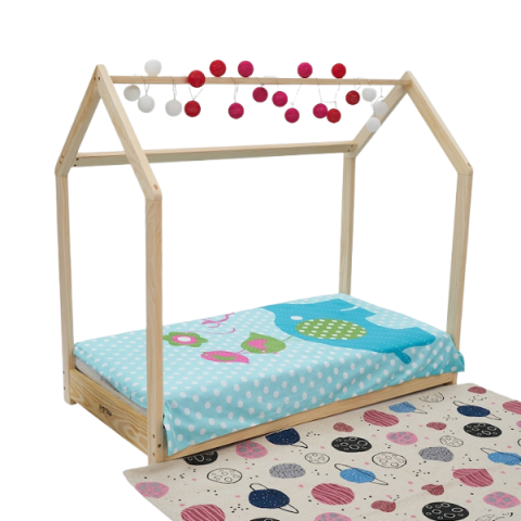 Детские кровати - Детская кровать в форме домика U-Grow 143×72×130 см – Безопасность, самостоятельность и магия для сладких снов малышей!
