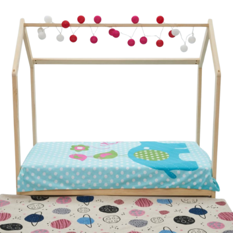 Детская кровать в форме домика U-Grow 143×72×130 см – Безопасность, самостоятельность и магия для сладких снов малышей! [3]