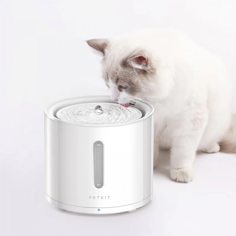 Petkit Eversweet SOLO 2 Smart Pet Drinking Fountain, Capacity 2L, Wireless Pump Design, PETKIT APP via bluetooth, Silent Pump 25dB, Product Size: 185*185*164mm, white [3]