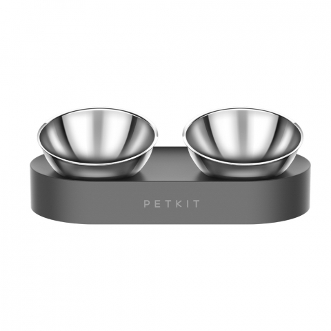 Produse pentru animale - Petkit Fresh Nano Metal Feeding Bowl, 304 stainless steel (food grade), Size:330*160*87.7mm,Two Adjustable angles 0* or 15*, with basement, higher height helps the cats eat comfortable