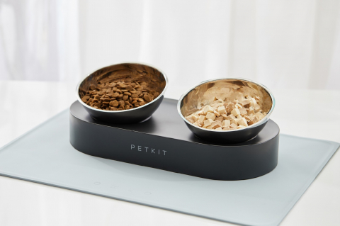 Petkit Fresh Nano Metal Feeding Bowl, 304 stainless steel (food grade), Size:330*160*87.7mm,Two Adjustable angles 0* or 15*, with basement, higher height helps the cats eat comfortable [4]