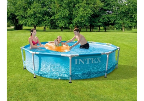 Бассейн INTEX Beachside Metal Frame 305x76 см – Привлекательный дизайн, прочная конструкция, гарантированные развлечения [1]