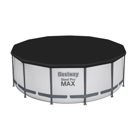Bestway Piscină STEEL PRO MAX 396x122 cm, 12690L, cadru metalic, cu pompă, scară și prelată [4]