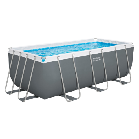 Piscină Bestway Power Steel 412x201x122 cm – 8124L, cadru metalic + pompă cu filtru și accesorii [2]