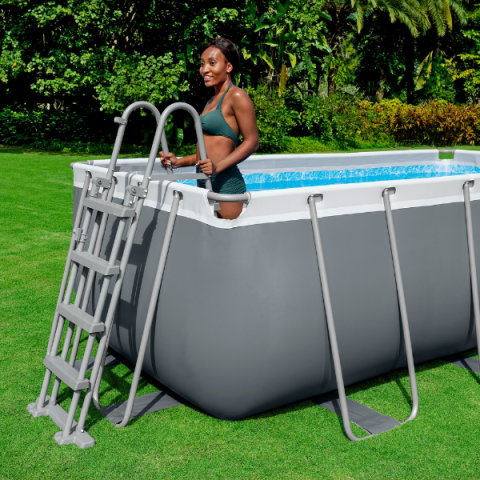 Piscină Bestway Power Steel 412x201x122 cm – 8124L, cadru metalic + pompă cu filtru și accesorii [4]