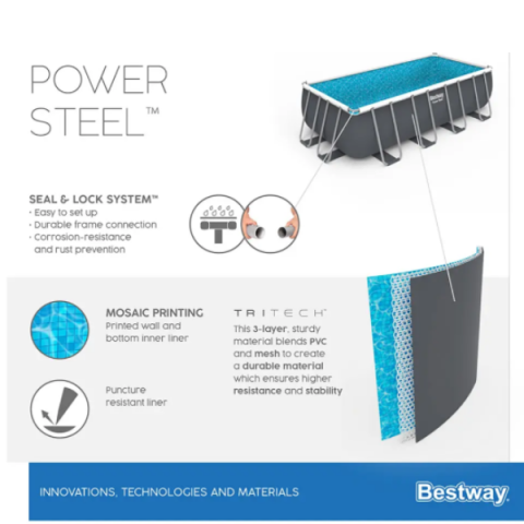 Piscină Bestway Power Steel 549x274x122 cm – 14812L, cu cadru metalic și pompă cu filtru pe cartuș [11]