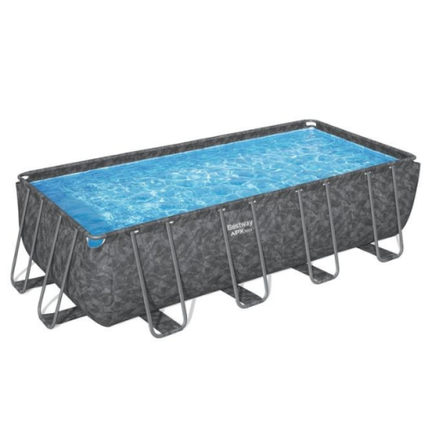 Bestway Piscină Rectangulară APX 365™ 549x274x132 cm, 16477L, cadru metalic, cu pompă filtrare nisip și copertină [2]