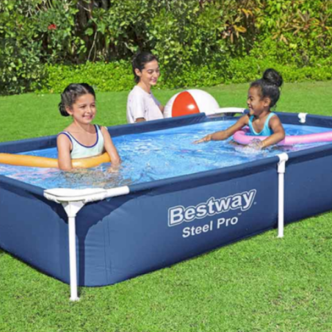 Piscină Bestway Steel Pro 221x150x43 cm – Perfectă pentru Copii! [1]
