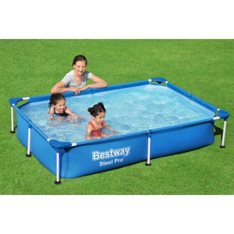 Piscină Bestway Steel Pro 221x150x43 cm – Perfectă pentru Copii! [4]