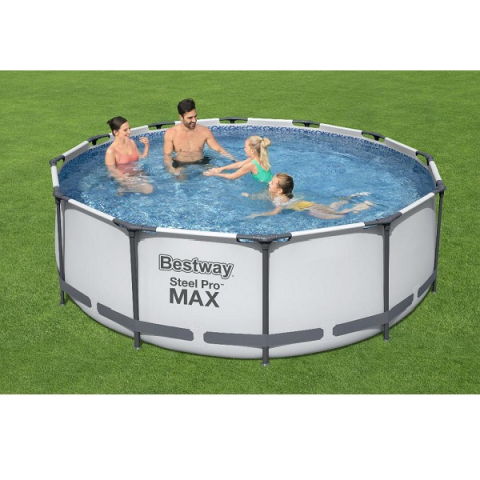 Бассейн Bestway Steel Pro MAX 366x100 см, 9150 л, металлический каркас, с насосом для фильтрации [1]