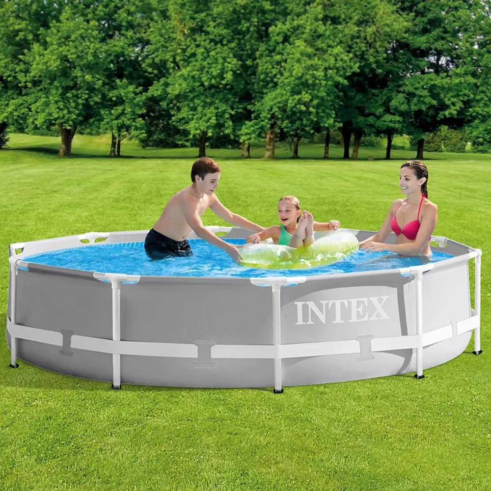 Piscină cu cadru metalic Intex Metal Frame 305×76 cm – cu pompă de filtrare inclusă [1]
