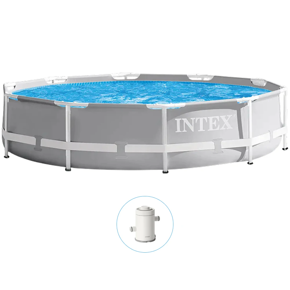 Piscină cu cadru metalic Intex Metal Frame 305×76 cm – cu pompă de filtrare inclusă [2]