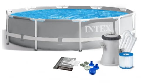 Piscine cu cadru metalic - Piscină cu cadru metalic Intex Metal Frame 305×76 cm – cu pompă de filtrare inclusă