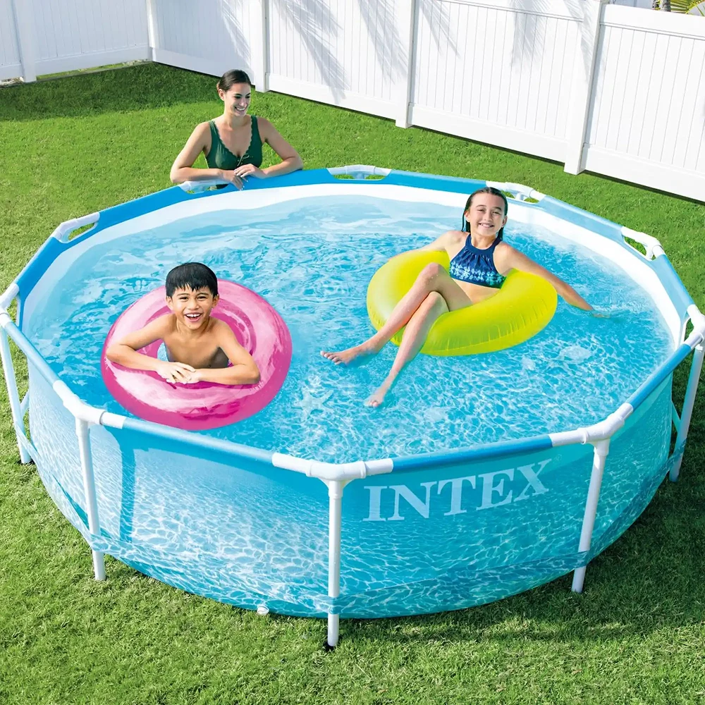 Piscină cu cadru metalic Metal Frame Beachside INTEX (305x76 cm) – Oază de vacanță în curtea ta [2]
