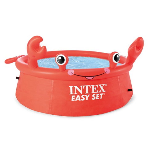 Bazine Gonflabile - Piscină gonflabilă copii INTEX Easy Set „Crabul vesel”, Ø183x51 cm, 880L – ideală pentru joacă vara!