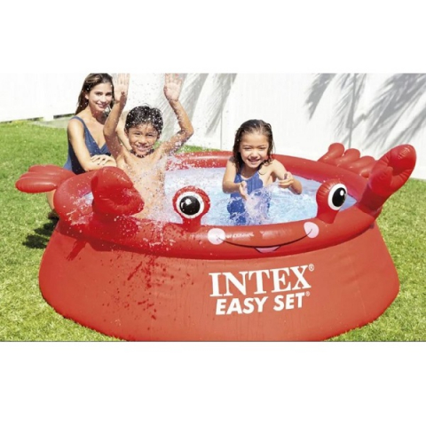 Piscină gonflabilă copii INTEX Easy Set „Crabul vesel”, Ø183x51 cm, 880L – ideală pentru joacă vara! [1]