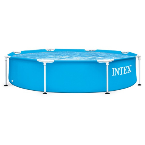 Piscine si Accesorii - Piscină INTEX Metal Frame 244x51 cm – Compactă, durabilă și ideală pentru întreaga familie