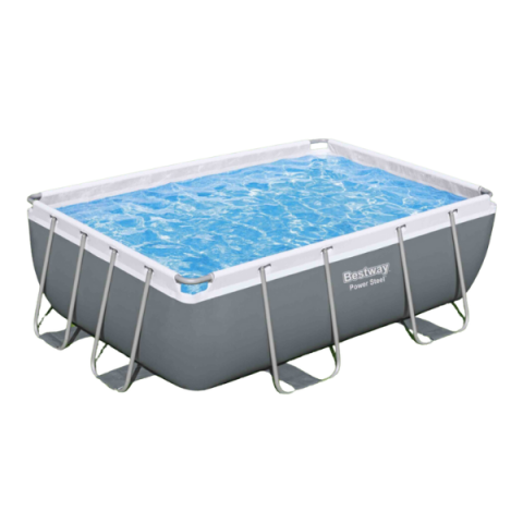 Piscină Bestway Power Steel 282x196x84 cm – 3662L, cu cadru metalic, pompă 1249 l/oră și dozator [10]