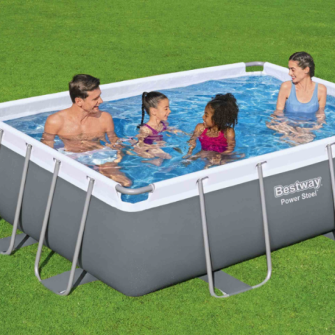 Piscină Bestway Power Steel 282x196x84 cm – 3662L, cu cadru metalic, pompă 1249 l/oră și dozator [11]
