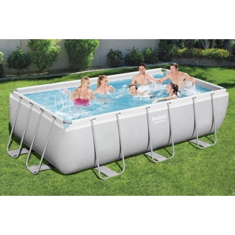Piscină Bestway Power Steel 404x201x100 cm – 6478L, cadru metalic + pompă 2006 l/oră, scară și dozator [2]