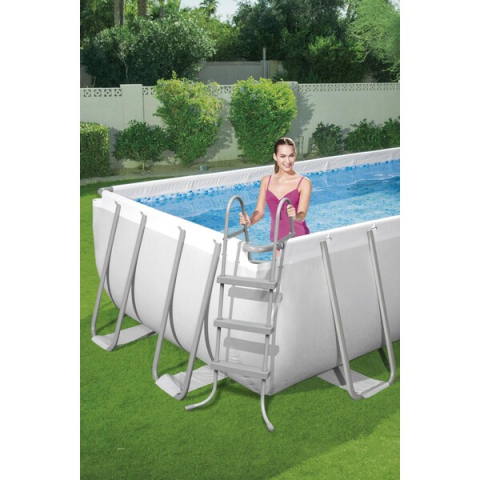 Piscină Bestway Power Steel 404x201x100 cm – 6478L, cadru metalic + pompă 2006 l/oră, scară și dozator [3]