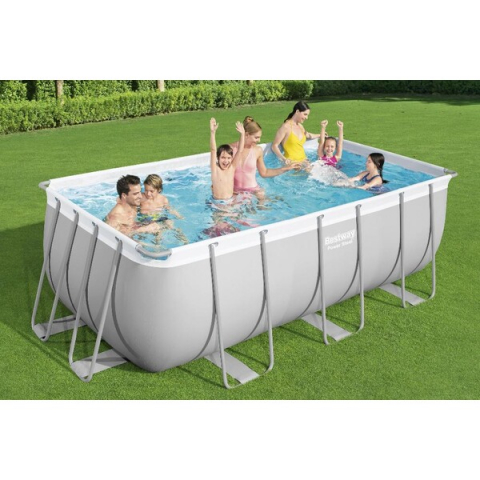 Piscină Bestway Power Steel 412x201x122 cm – 8124L, cadru metalic + pompă cu filtru și accesorii [1]